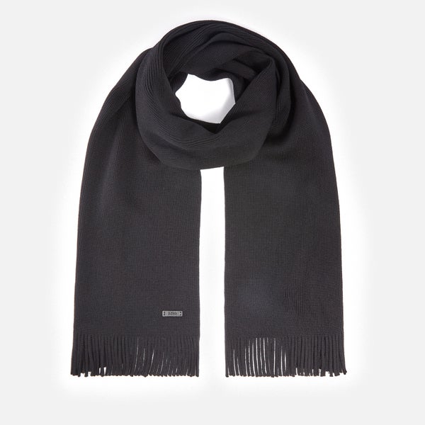 BOSS Black Albas Wool Scarf