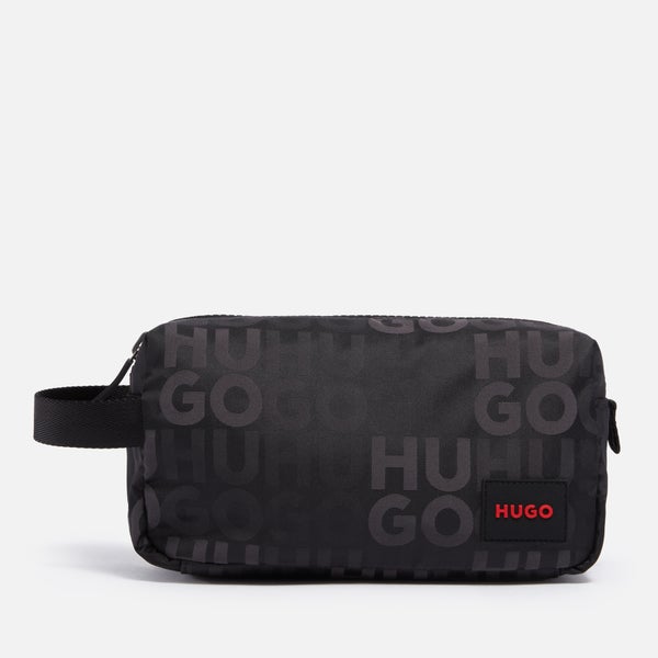 HUGO Ethon Logo-Jacquard Wash Bag