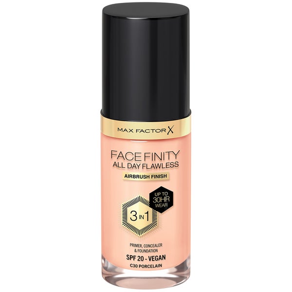 Max Factor Facefinity All Day Flawless 3 in 1 Vegan Foundation - C Porcelain