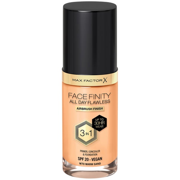 Max Factor Facefinity All Day Flawless 3 in 1 Vegan Foundation - W70 Warm Sand