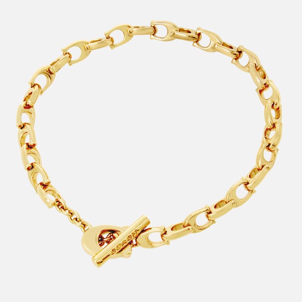 Coach Signature Link Gold-Plated Bracelet