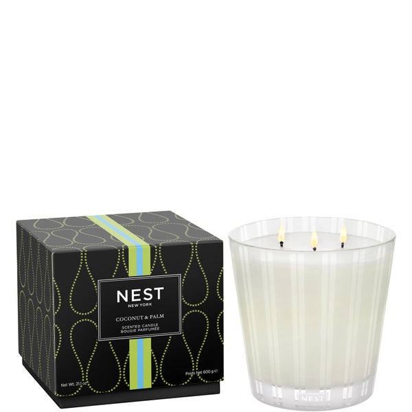 NEST New York Coconut and Palm 3-Wick Candle 600g