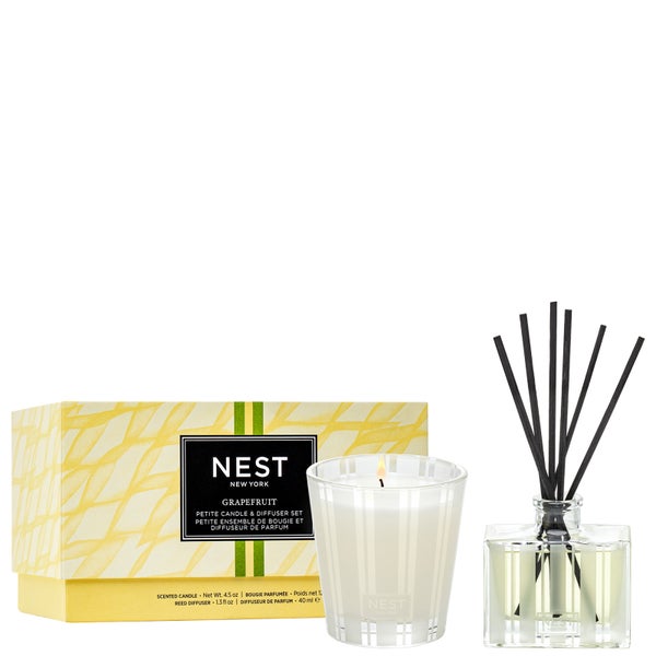 NEST New York Grapefruit Petite Candle and Diffuser Set
