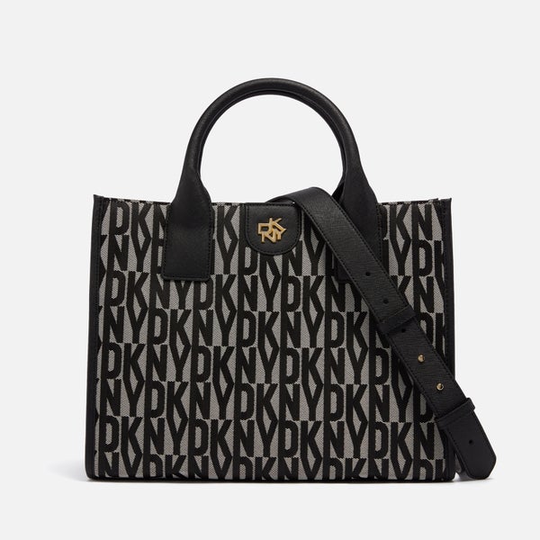 DKNY Carol Book Medium Logo-Jacquard Tote Bag
