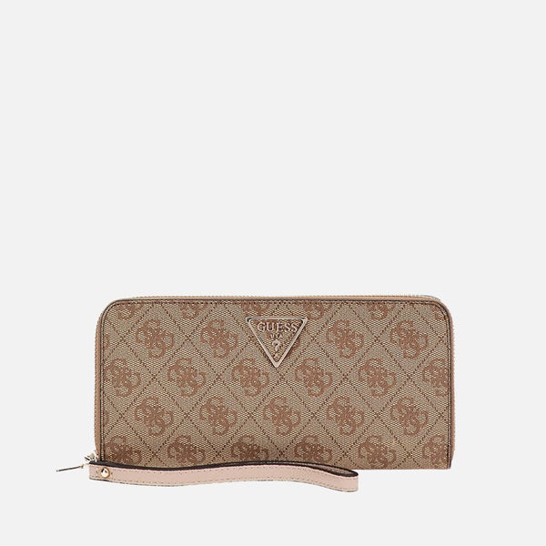 Guess Laurel Faux Leather Large Zip Around Purse