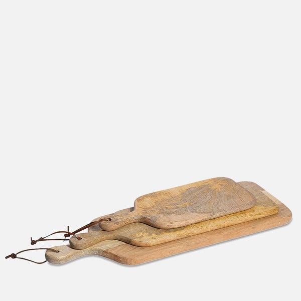 Nkuku Chunni Mango Wood Chopping Boards - Set of 3