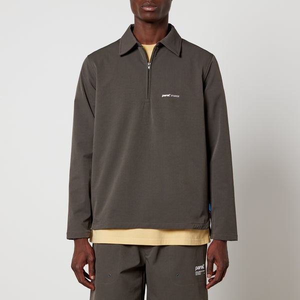 Parel Prespa Logo-Print Stretch-Shell Top