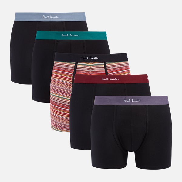 PS Paul Smith Five-Pack Organic Cotton-Blend Boxer Shorts