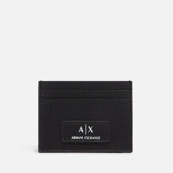Armani Exchange Logo Faux Leather Cardholder
