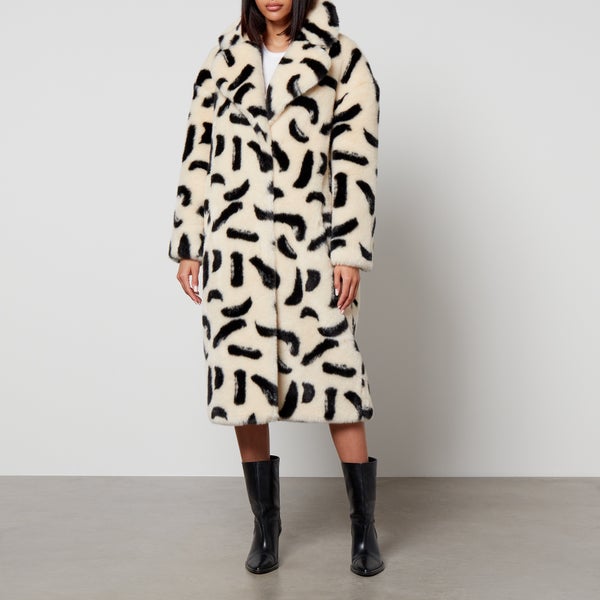 Jakke Katie Printed Faux Fur Coat