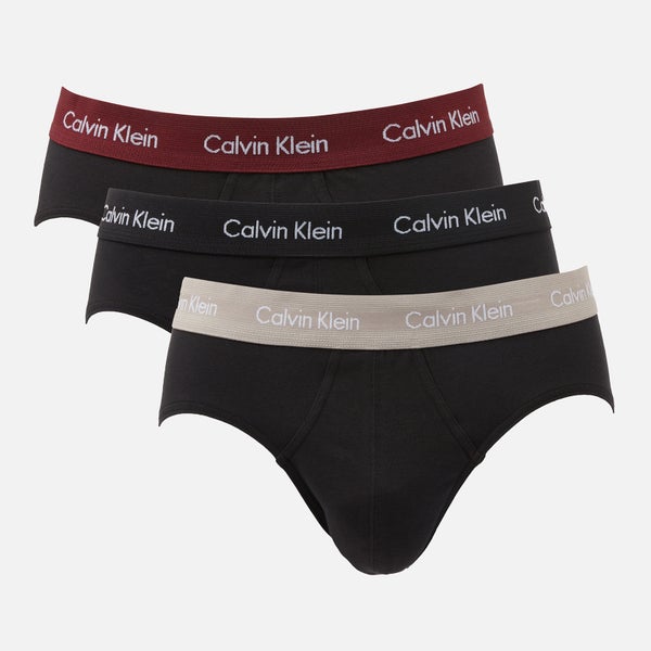 Calvin Klein Three-Pack Stretch Cotton-Jersey Hip Briefs