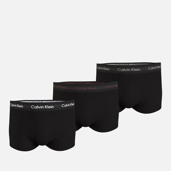 Calvin Klein 3 Pack Cotton-Blend Low Rise Trunks