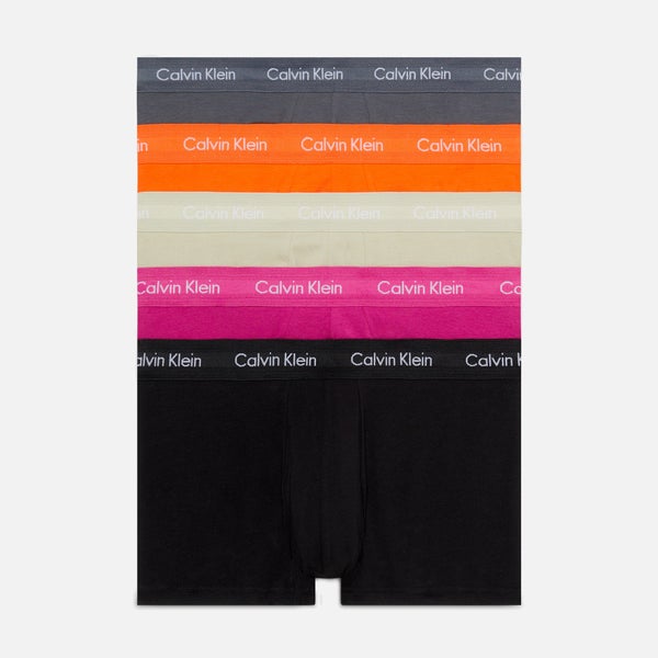 Calvin Klein 5 Pack Low Rise Cotton-Blend Trunks