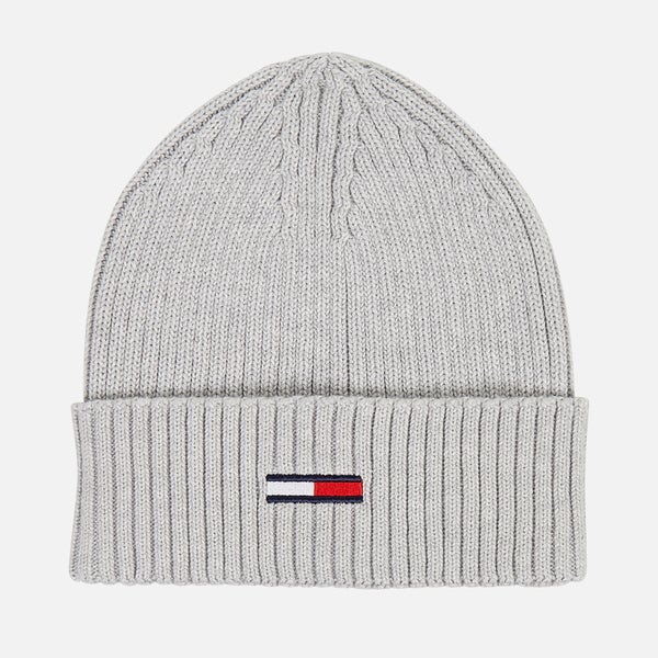 Tommy Jeans Flag Ribbed Organic Cotton-Blend Beanie