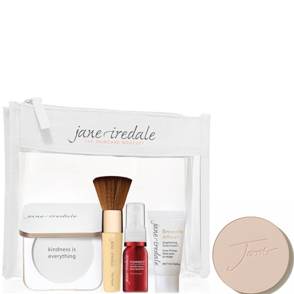 jane iredale The Skincare Makeup System Essentials and PurePressed Mineral Foundation Bundle (Various Shades) (Worth $146.00)