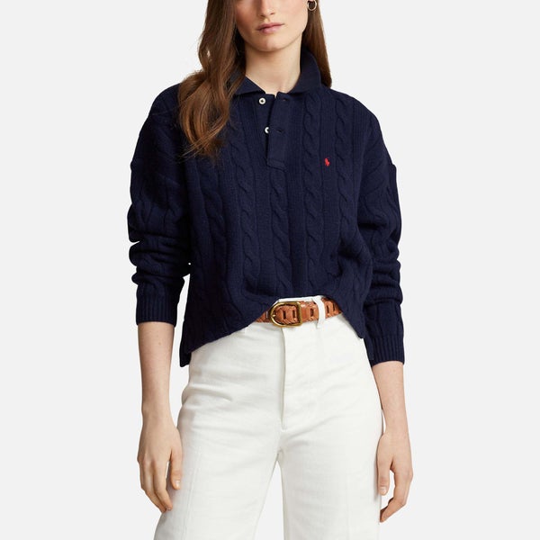 Polo Ralph Lauren Cable-Knit Wool and Cashmere-Blend Jumper