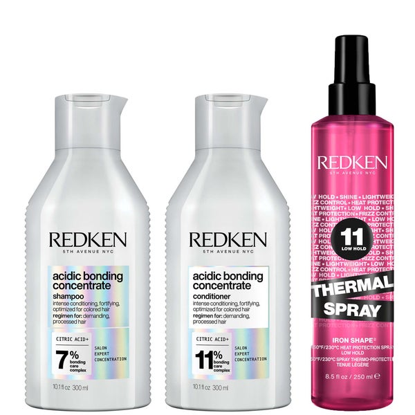 Redken Acidic Bonding Concentrate Shampoo and Conditioner with Thermal Heat Protector