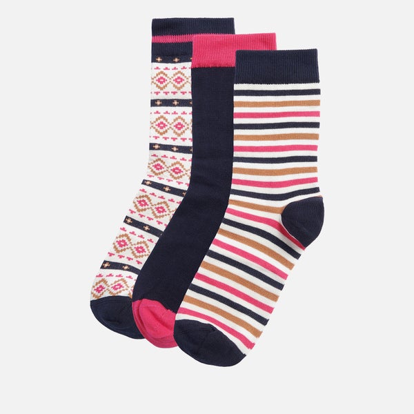 Barbour Claudia Fairisle Sock Gift Set