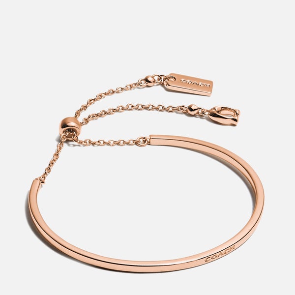 Coach C Slider Rose Gold-Tone Bracelet