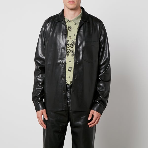 Nanushka Duco Faux Leather Shirt