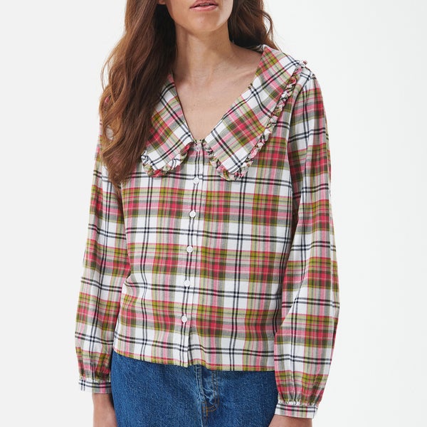 Barbour Shelly Checked Cotton-Gauze Blouse