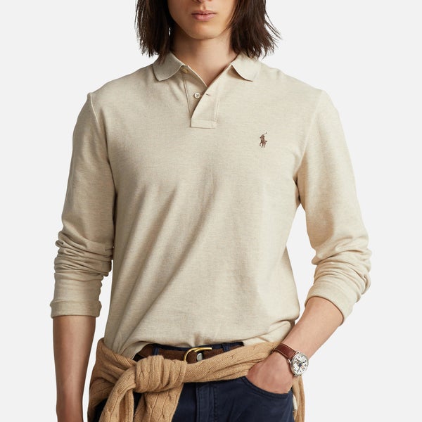 Polo Ralph Lauren Cotton-Jersey Long Sleeve Polo Shirt