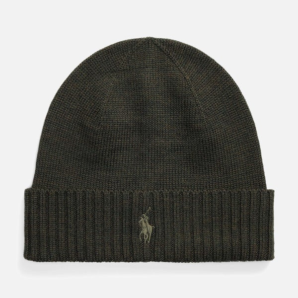 Polo Ralph Lauren Men's Cold Weather Beanie - Olive Heather