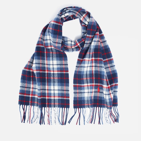 Polo Ralph Lauren Plaid Recycled Wool-Blend Scarf