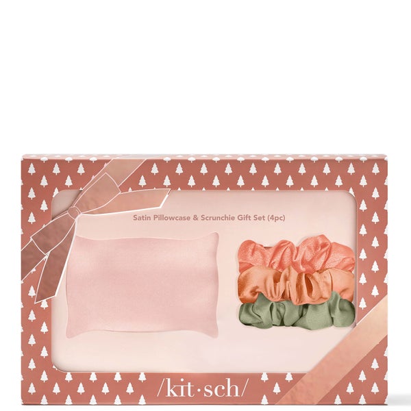 Kitsch Satin Pillowcase and Scrunchie Gift Set (Worth £27.00)