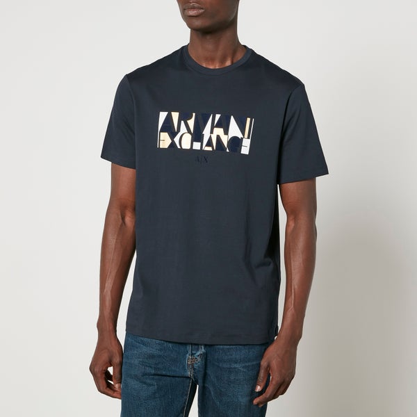 Armani Exchange Abstract Logo Cotton-Jersey T-Shirt