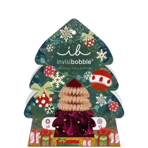 invisibobble Holidays Good Things Come in Trees Set (Pack of 4)