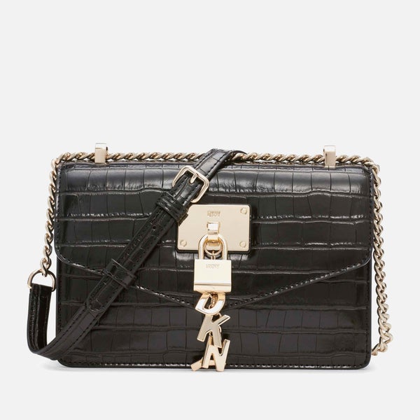 DKNY Elissa Locket Leather Shoulder Bag