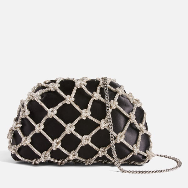 Ted Baker Kylar Crystal-Embellished Satin Clutch Bag