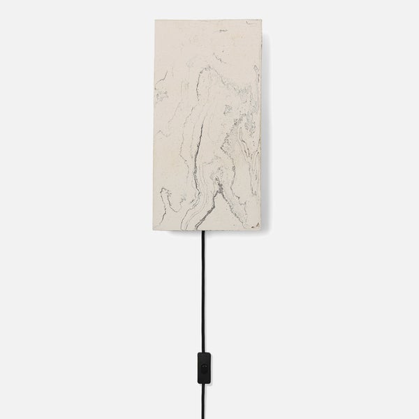 Ferm Living Argilla Wall Lamp Rectangular - Marble White