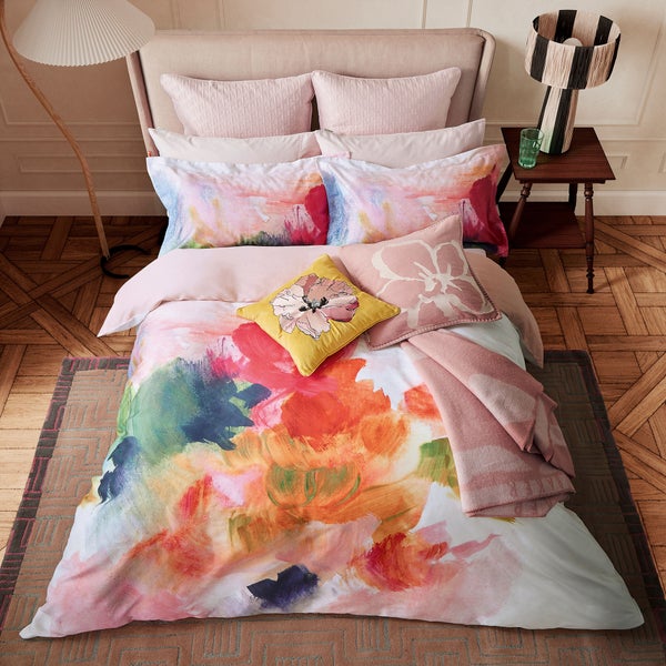 Ted Baker Art Print Duvet Set - Pink