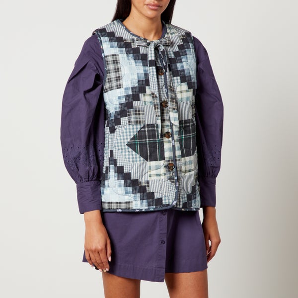 Damson Madder Maxxy Patchwork Quilted Cotton Gilet