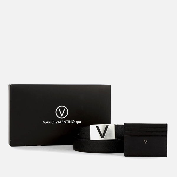 Valentino Men's Dak Belt & Cardholder Giftset - Black