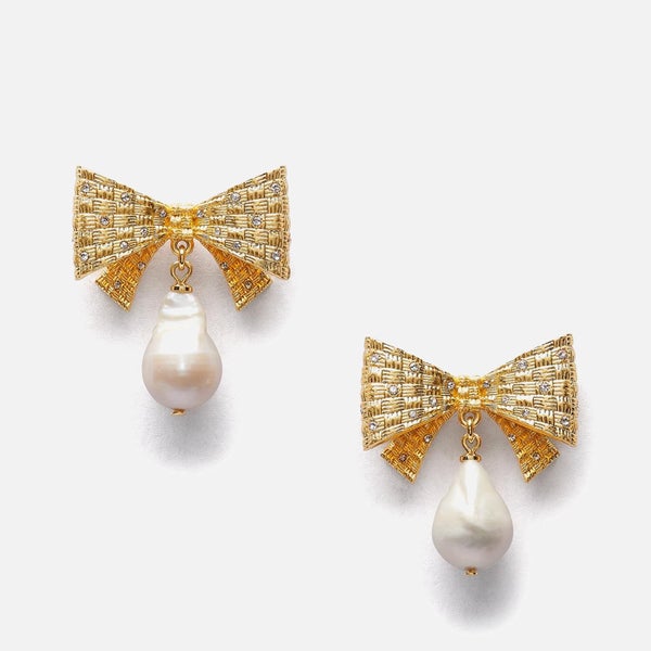 Kate Spade New York Bow Gold-Tone Drop Earrings