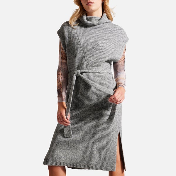 Ted Baker Cesell Roll Neck Wool-Blend Mini Dress