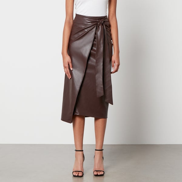 Never Fully Dressed Jaspre Vegan Leather Skirt