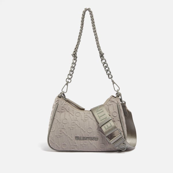 Valentino Thermal Logo Embossed Neoprene Shoulder Bag