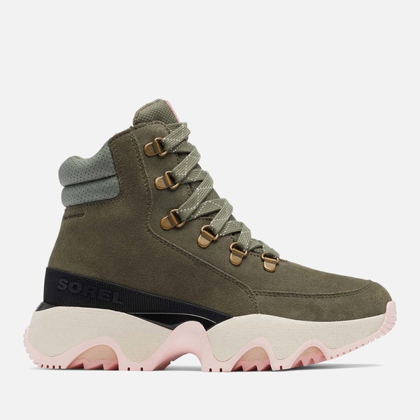 Sorel Women's Kinetic Impact Hiking Boots - Stone Green/Chalk