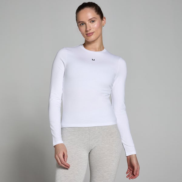 MP Women's Lifestyle Body Fit Long Sleeve T-Shirt - White