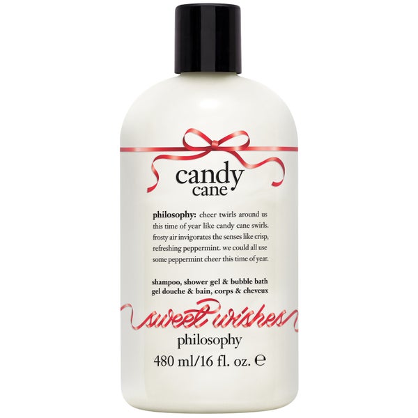 philosophy Christmas 2023 Candy Cane Shower Gel and Bubble Bath 480ml