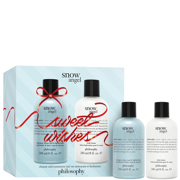 philosophy Christmas 2023 Snow Angel Cleanse and Moisturise Shower Gel 240ml Giftset (Worth £25.00)