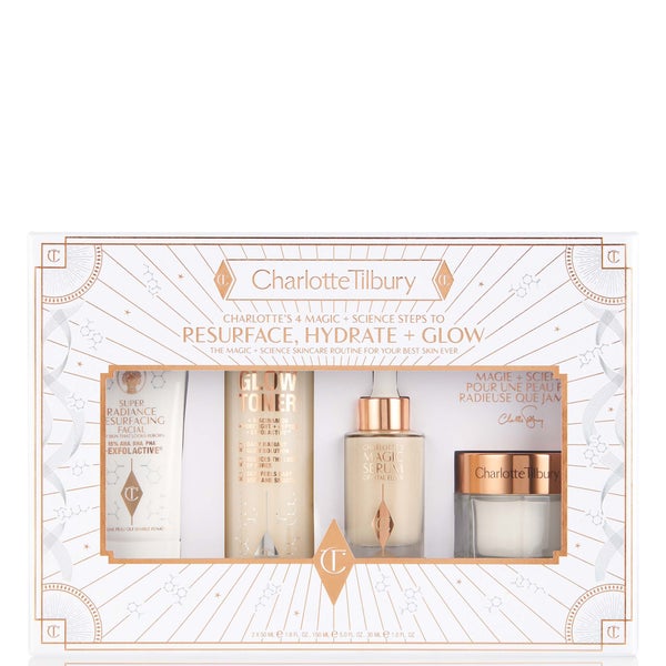 Charlotte Tilbury Charlotte's 4 Magic + Science Steps To Resurface, Hydrate and Glow (Worth £236.00)