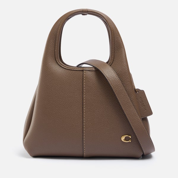 Coach Lana 23 Polished Pebble-Grain Leather Shoulder Bag
