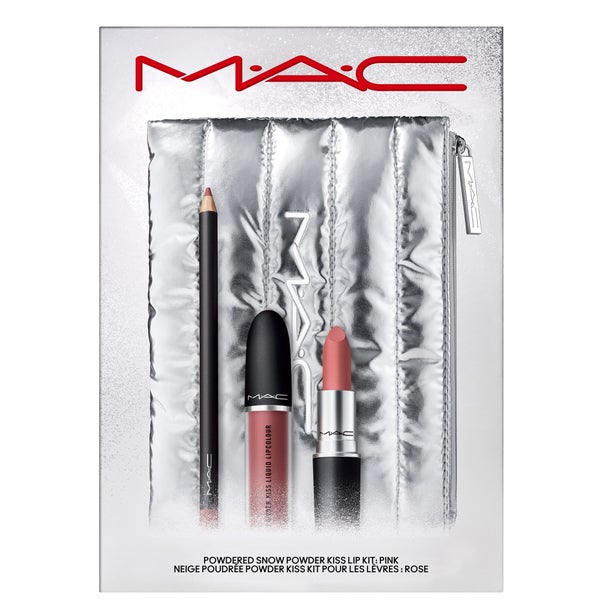 MAC Powdered Snow Powder Kiss Lip Kit - Pink