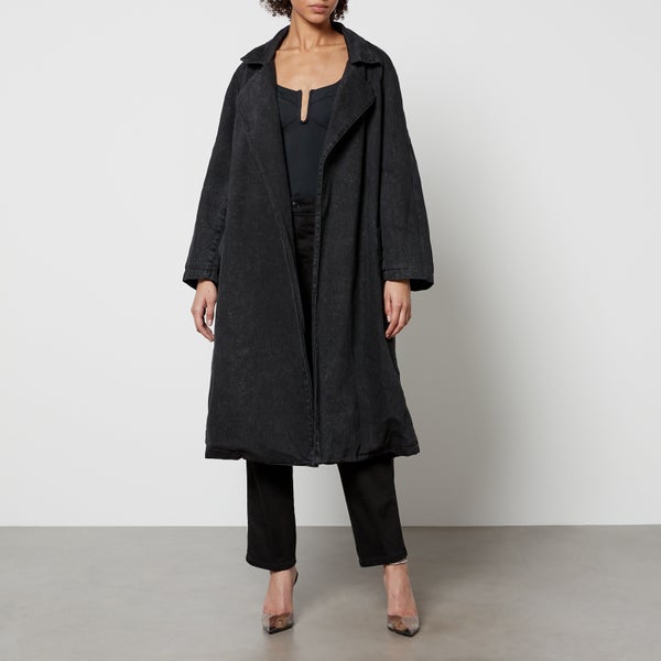 Good American Women's Uniform Trench Coat - Black281