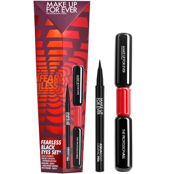 MAKE UP FOR EVER Fearless Black Eyes Holiday Set (Worth £45.00)